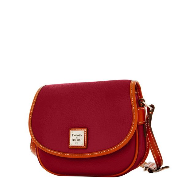 Dooney & Bourke Pebble Grain Hallie Shoulder Bag - Wine - Picture 2 of 4